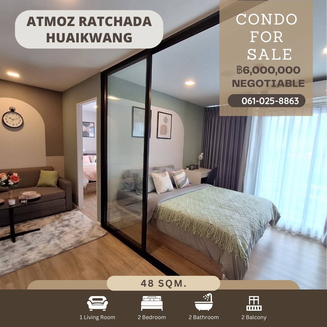 4.jpg - Condo for sale!! Atmoz Ratchada Huaikwang 48 Sqm 2 bedroom 2bahtroom/// | https://365bkkestate.com